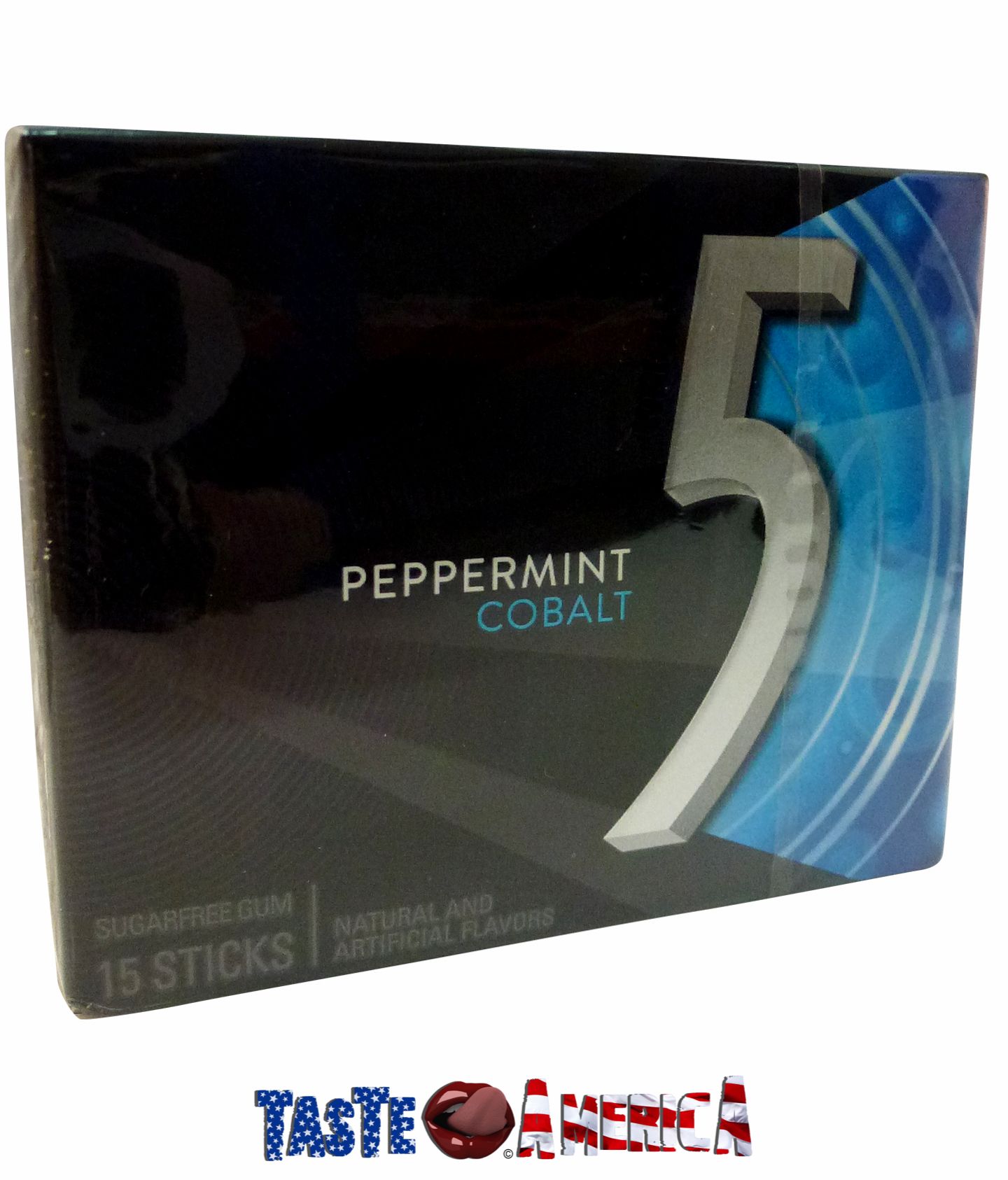 5 Gum Peppermint Cobalt Sugar-Free Chewing Gum, 10 pk./15 ct.