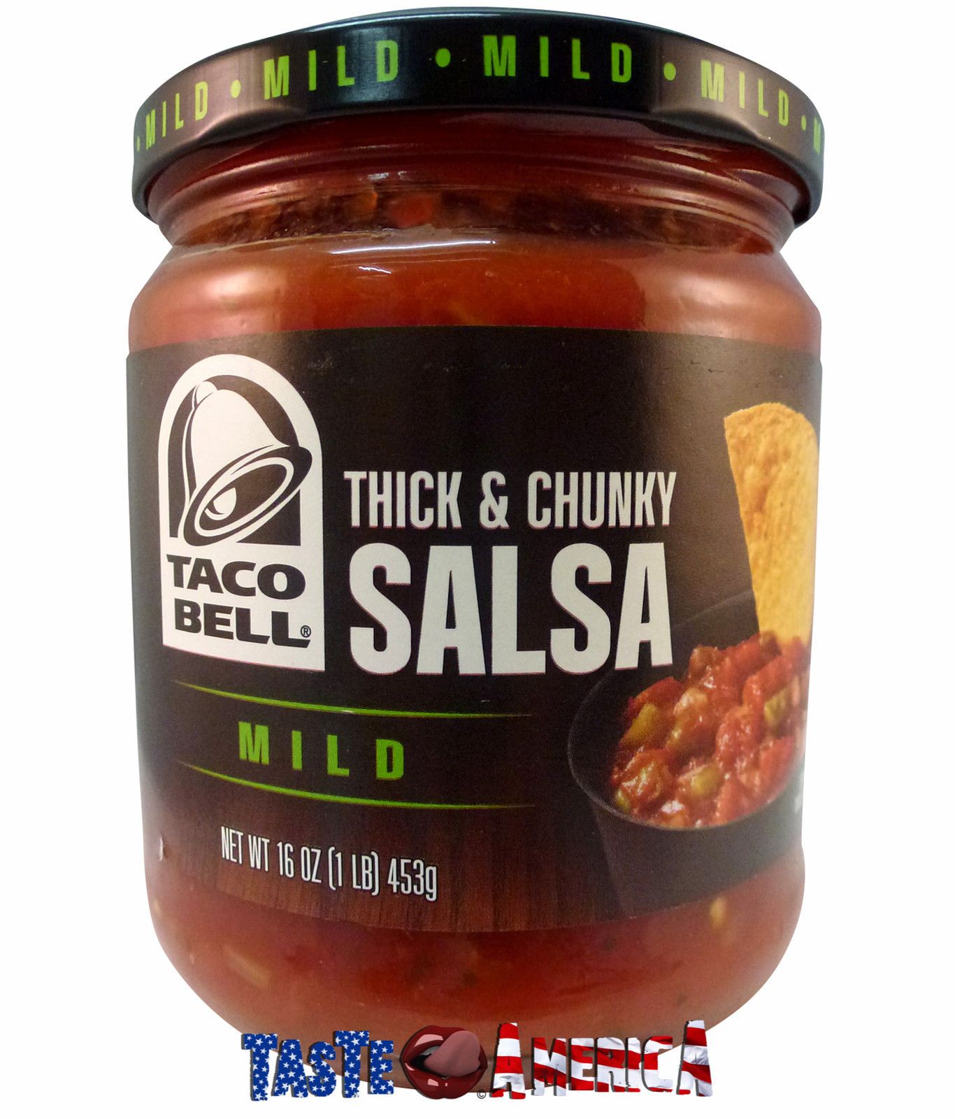 Taco Bell Mild Thick N' Chunky Salsa, 16 oz Jar 